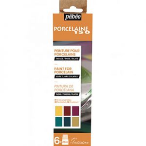 Farby do porcelany Pebeo Porcelaine 150, 6 kolorów x 20ml